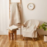 ソファ マルチカバー リューココリーネ 約150×260cm 洗える 綿麻 コットンリネン カバー ソファカバー シーツ 自由に使えるマルチなファブリック ソファー リビングソファ 家具 インテリア やわらか ベージュ グレー