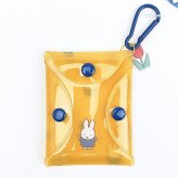 ミッフィー miffy クリアマルチポーチ イエロー カラフルサガラ