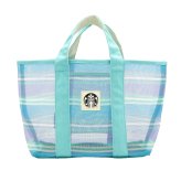 スターバックス メッシュバッグ ラージ グリーン STARBUCKS トートバッグ メッシュトート ボーダー 底板付き 内ポケット付き レディース メンズ ユニセックス スタバ バッグ かばん 鞄 手提げ お買い物バッグ サブバッグ レジャー 旅行 お出かけ サマー ロゴ ワッペン
