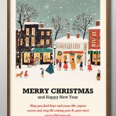 日本製 メリー クリスマス Xmas Christmas サンタクロース ビンテージイラスト A3 サイズ ポスター アート おしゃれ 絵画 インテリア 北欧 イラスト マット紙 艶消し アートパネル 額 フレーム デザイン 壁掛け ギフト 新築祝い ディスプレイ  速達 送料無料