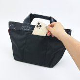 スヌーピー ランチトートバッグ (ブラック)  ルートート ROOTOTE SNOOPY 送料込み