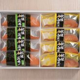 【送料無料・高級ギフト】北海道産 秋鮭西京漬＆秋鮭昆布〆セット（送料無料 プレゼント グルメ 贈り物  御祝 内祝い 景品 賞品 ご褒美 誕生日 出産祝い 結婚 上司 男 女 友達 新築 引越 送別会 定年 退職祝い 還暦  産地直送  詰合せ ギフト お歳暮 寒中見舞い）