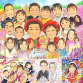 誕生日のプレゼントに、感謝の気持ちが伝わる似顔絵ギフト。 家族 似顔絵 贈り物 名入れ 手描き プレゼント ギフト 誕生日 お祝い 記念日 記念 家族 大人数 ご両親 祖母 両親 家族 祖父 修正無料 下書き確認 名入れ かわいい 似てる 宝物 そっくり 一生もの 家族 宝物 お祝いの品 クリスマス お祝い返し カラフル オリジナル 大量注文 バレンタインデー 引っ越し 結婚祝い 米寿祝い
