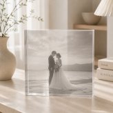 ビーチウェディング ガラスブロック 結婚式 新郎新婦 写真入り オリジナル サプライズ 花嫁 門出 結婚記念 結婚祝いギフト ゲスト 演出 飾り付け フォトフレーム 入籍祝い 写真立て おしゃれ 記念品 記念日 会場装飾 名入れ 贈り物 ギフト ウェルカムボード 写真 プレゼント 高級 誕生日 オーダーメイド 結婚祝い クリスタル 感謝 フォトキューブ ウェルカムスペース 披露宴会場【c01】