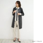 レザー コート アウター レディース ラムレザー 本革 ノーカラー ロングコート 秋 冬 春 ブランド Filomo 女性 スプリングコート 上品 軽量 シンプル 春 秋 冬 おしゃれ 大人 母 羊革 ノーカラーコート レザーコート ギフト プレゼント 6F (04000085r)