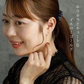セカンドピアス つけっぱなし k18 k14 18金 猫 ネコ ねこ 軸太0.65mm ポスト9mm レディース シンプル プレゼント