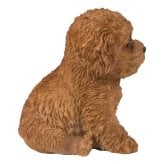 置物 woobia ウービア 犬 ビション お座りビションフリーゼ ブラウン 幅15cm 茶 テディベアカット リアル 本物そっくり イギリス生まれ 職人手彩色 縁起物 戌年 玄関 インテリア 新築祝い 引っ越し祝い 開店祝い 出産祝い 誕生日 お祝い ギフト プレゼント 犬好き