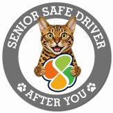 カーサイン 高齢者マーク SENIOR SAFE DRIVER ベンガル マグネット 強力 直径13cm 肉球 日本製 車 ステッカー