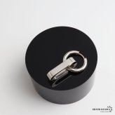 ステンレス チェーンの一コマピアス ドロップ リンクチェーン フープピアス ごつめ 揺れる かっこいい シルバー 片耳1点 大きめ 存在感 メタル メンズ 男性 金属アレルギー対応 イヤリング