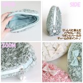  LUICE　ローズレース シエル型ポーチ 03AMR　(bg)　メール便送料無料　薔薇　ルイス　　＝