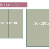 夏ラグ 夏用カーペット い草ラグカーペット かわいい花柄 『NSフレグランス』 約191×250cm （裏面:滑りにくい加工）