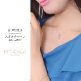 ゴールド ネックレス ハワイアンジュエリー ネックレス ホワイトゴールド ネックレス プルメリア 14K K14ホワイトゴールド ダイヤモンド ジルコニア K10 10Kあずきチェーン太0.7mm ギフトラッピング可能 彼女 妻 女性 レディース プレゼント ハロウィン 【品番：CG-GP109W】