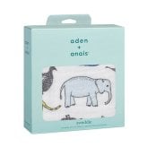 おくるみ スワドル 1枚 出産祝い aden+anais エイデンアンドアネイ ジャングルワイルド コットンモスリン ダブルガーゼ 大判 約120cm 新生児 退院 内祝い 出産内祝い 男の子 女の子 ギフト ガーゼケット ブランケット 授乳ケープ おむつ替えシート プレイマット 双子 2人目