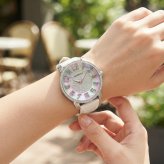 テンデンス 腕時計 レディース トゥインクル ホワイト 41mm キラキラ クリスタル レザー 白 TENDENCE Twinkle クオーツ 5気圧防水 プレゼント ギフト 成人 卒業 入学