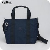 キプリング トートバッグ レディース ブランド Kipling アッセーニ ミニ ミニトートバッグ ロゴ ワンポイント 無地 2WAY KI7149-96V Blue Bleu 2