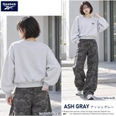 Reebok リーボック トレーナー レディース RL-6500 スウェット クロップド ショート丈 長袖 クルーネック 裏起毛 暖かい ロゴ 刺繍 防寒 スタイルアップ スポーツ カジュアル ファッション トレーニング M L LL 黒 2026FW Karlas