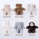 ぬいぐるみ JOLiJOLi ジョリジョリ テディ おすわりぬいぐるみ くま うさぎ 犬 ゾウ ゴリラ 14cm 18cm ファーストトイ 小さめ ミニ ふわふわ かわいい おしゃれ 動物 アニマル インテリア 雑貨 スマホスタンド ワイヤー入り ポージング ギフト プレゼント 誕生日 出産祝い
