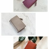 キーケース 小銭入れ 財布 一体 レディース 【名入れ 可能】【ネコポスで送料無料】本革 スマートキー ウォレットキーケース 小銭入れ付き キーケース付き 財布 紙幣 レザー 革 車の鍵 プレゼント mieno Diva 牛革 キーケース ミニ財布 5F (07000395r)