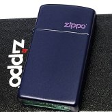 ZIPPO ライター スリム型 ジッポーロゴ 艶消し マットネイビー おしゃれ ギフト シンプル 紺 メンズ プレゼント 可愛い レディース