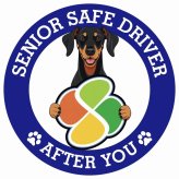 カーサイン 高齢者マーク SENIOR SAFE DRIVER ドーベルマン ステッカー シール 直径13cm 肉球 日本製 車