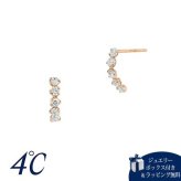 【無料ラッピング】  ヨンドシー 4℃ K10ピンクゴールド ピアス キュービックジルコニア ブランド 正規品 新品 ギフト プレゼント 人気 おすすめ 誕生日 記念日 クリスマス 送料無料