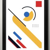 日本製 バウハウス BAUHAUS ミッドセンチュリー A3 サイズ ポスター アート おしゃれ 絵画 インテリア 北欧 イラスト マット紙 艶消し アートパネル 額 フレーム デザイン 壁掛け ギフト 新築祝い ディスプレイ  速達 送料無料