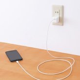 ELECOM（エレコム） MPAACMBC152WH キューブ型AC充電器(スマホ用1.8A) ケーブル長（1.5m） ホワイト