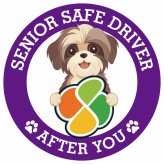 カーサイン 高齢者マーク SENIOR SAFE DRIVER シーズー ステッカー シール 直径13cm 肉球 日本製 車