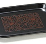長角盆　牡丹 インテリア 漆器 盆 カタログギフト 景品 粗品