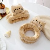 ヘアバンド 猫付き 洗顔  ターバン 吸水 ふわふわ かわいい  ヘアーバンド タオル地 風呂 汗止め タオル お風呂上り バスグッズ 化粧 おしゃれ 髪用 吸水ヘアバンド ヘアドライ 速乾 大人 プレゼント ギフト マスコット ぬいぐるみ