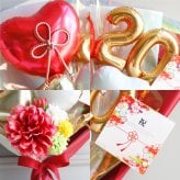 リニューアル★成人式 花束 バルーン 成人の日 20歳 バルーン ブーケ お祝い 誕生日 女性　女子 おしゃれ SNS映え 2027 バルーンアレンジ 赤系 着物に合う 大きめ 電報  成人式前撮り ハーフ成人式 誕生日 名入れ 送料無料 成人式用花束バルーン
