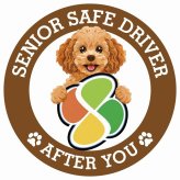 カーサイン 高齢者マーク SENIOR SAFE DRIVER キャバプー ステッカー シール 直径13cm 肉球 日本製 車