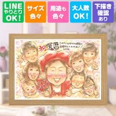 記念日の贈り物に、似顔絵なら思い出が大盛りになります。 プレゼント 似顔絵 還暦祝い 名入れ ギフト 贈り物 手描き 記念日 敬老の日 長寿 お祝い 大人数 祖父母 ご両親 家族 名入れ 下書き確認 修正無料 似てる 宝物 一生もの サプライズ 60歳 古希 宝物 還暦祝い おすすめ 米寿祝い 感謝 オーダーメイド 百寿祝い 結婚祝い ハロウィン 長寿祝い 贈答品 初任給 応援 二次会 クリスマス