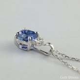  ブルーサファイア 　０．８８ct 　ダイヤモンド　ネックレス 　ペンダント プラチナネックレス Pt900　ネックレス レディース 一粒ネックレス  誕生石 シンプル Drops