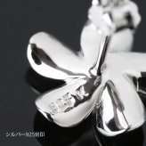 ハワイアンジュエリー ピアス ハワイアン ピアス プルメリアピアス 花 12mm ジルコニア シルバー925 ロジウムコーティング キャッチ メール便 20G ゲージ 彼女 妻 女性 レディース 誕生日 プレゼント ハロウィン 【品番：SE53228】