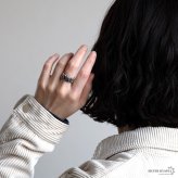 ステンレス ハートリング 2カラー 18KGP ゴールド gold レディース 女性 指輪 金属アレルギー対応