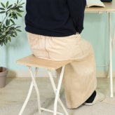 コンパクトテーブルチェアーセット ルーキー ナチュラル・ブラウン 2色展開 折りたたみチェア 椅子 省スペース 来客用 おしゃれ シンプル 新生活 家具 インテリア 不二貿易