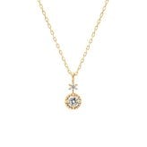【無料ラッピング】  ヨンドシー 4℃ EAU DOUCE4℃【4月誕生石】K10 イエローゴールド ネックレス ダイヤモンド レディース ブランド 正規品 新品 ギフト プレゼント 人気 おすすめ 誕生日 記念日 クリスマス 送料無料