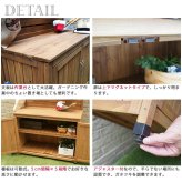 ガーデン エクステリア 天然木 パネル付き収納庫100 倉庫 屋外 室内 コンテナ ベランダ 木製 作業棚 吊り棚 新生活