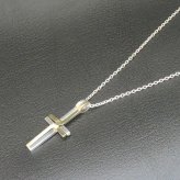 セパレートクロスネックレス シルバー925 × 真鍮 【刻印無料】 セパレート 十字架 クロス ネックレス ペンダント シルバーアクセサリー ブラス メンズ レディース ユニセックス クリスマス 誕生日 ハンドメイド 彫金 箱 ジュエリーボックス Grand Galleria グランドガレリア