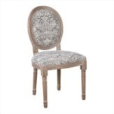 ダイニング家具 クラシックスタイル サイドチェア いちご泥棒グレー Strawberry Thief Grey パーソナルチェア ダイニングチェア コンパクト 一人掛け 椅子 木製 天然木