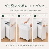 キッチンカウンター ゴミ箱収納 隠せる 幅56・75cm 45L対応 2分別 3分別 ダストボックス収納 レンジ台 作業台 キャスター付き