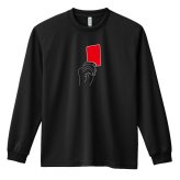 サッカー ロンT 長袖Tシャツ メンズ レディース ジュニア 練習着 ドライ おもしろ tシャツ ふざけ 名入れ おしゃれ キッズ 文字入れ無料 「レッドカード」 アートワークスコウベ 【送料無料】