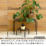 ガーデン アイアンプランタースタンド「TWILL」(ツイル) ハイサイズ TW009 幅25 高さ35 フラワースタンド 網 脚付き 鉢置き 園芸 花台 花置き棚 ガーデニング 屋外 室内 玄関 庭 ベランダ 洗練されたディスレイが叶う 通気性 新生活