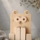 国産ヒノキのたぬきの鳴子｜やさしい音色の木製楽器｜手作り・音遊び・リズム遊び｜出産祝い・誕生日ギフト