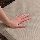 ダイニング家具 ダイニングチェア 1脚 コンパクト クッション付き ウォーターヒヤシンス 木製 おしゃれ アジアン アンティーク ナチュラル インテリア テイスト 家具 レストラン カフェ