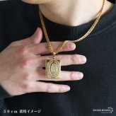 ステンレス ロケットネックレス HIPHOP ダブル喜平チェーンネックレス ロケットペンダント マリアネックレス 写真 記念 思い出 50cm 60cm 18KGP ゴールドネックレス シルバー 聖母 6面カット メンズ 男性 金属アレルギー対応