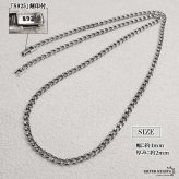 シルバー925 喜平ネックレス チェーンネックレス 幅4mm 長さ4サイズ シルバーネックレス アンティーク 細身 シンプル 重厚感 普段使い 中折れ メンズ 男性 金属アレルギー対応