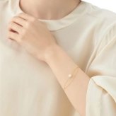 【無料ラッピング】  ヨンドシー 4℃ K18イエローゴールド ブレスレット アコヤパール ブランド 正規品 新品 ギフト プレゼント 人気 おすすめ 誕生日 記念日 クリスマス 送料無料