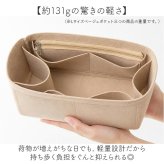 バッグインバッグ フェルト 通販 インナーバッグ 小物入れ 整頓整頓 軽量 軽い 横型 収納バッグ ポーチ 携帯 持ち運び ヨコ型 横 よこ 通勤 旅行 おしゃれ 仕切り付き 自立 かわいい 贈り物 ギフト